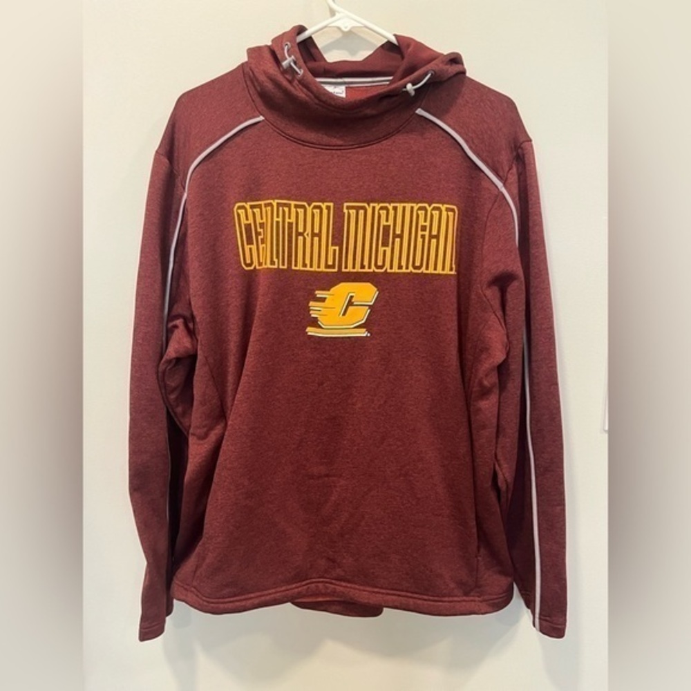 Champion Central Michigan University Chippewas Hoodie Sweatshirt Mens Size Large